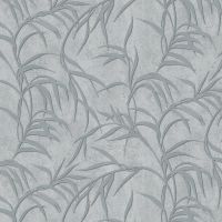 Обои Marburg Urban Elegance 34237 Винил на флизелине (1,06*10,05) Серый/Серебряный, Листья/Штукатурка — фото 2, Обои для стен