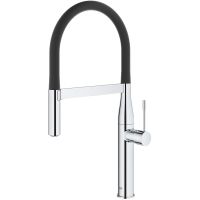 Товар: Смеситель для кухни Grohe Essence New 30294000 Хром Черный - фото 3 Смеситель для кухни Grohe Essence New 30294000 Хром Черный — фото 3, Смесители