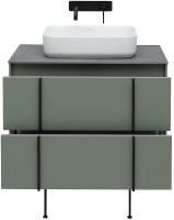 Тумба под раковину Allen Brau Reality 80 1.32005.CGM подвесная Олива матовая — фото 26, Мебель для ванной