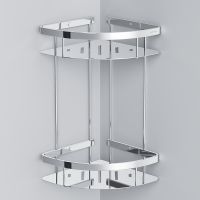 Полка корзина AM.PM Sense L A7454200 угловая Хром — фото 3, Полки для ванной и душа