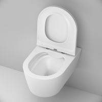 Унитаз AM.PM Func FlashClean C8F1701MWSC подвесной Белый матовый с сиденьем Микролифт — фото 10, Унитазы