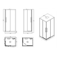 Душевая кабина Esbano Muse ESM-108CKR 100x80 L ESKM108CKRL без гидромассажа — фото 17, Душевые кабины