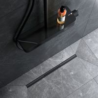 Душевой лоток AM.PM MasterFlow 60 W01SC-S11-060-05BM с Черной матовой решеткой Slim line — фото 8, Душевые лотки