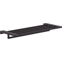 Полка для полотенец Hansgrohe AddStoris 41751670 Черная матовая — фото 1, Полки для полотенец