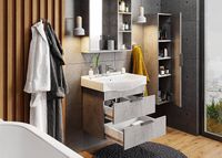 Зеркало Onika Девис 65.00 У 206542 Бетон чикаго — фото 5, Зеркала в ванную комнату