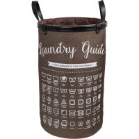 Корзина для белья Fixsen Eco Style FX-1034 Коричневая — фото 1, Корзины для белья