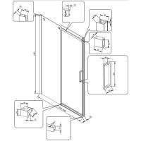 Товар: Душевая дверь Veconi Vianno VN-70 160 VN70-160-01-19C4 профиль Черный матовый стекло прозрачное - фото 6 Душевая дверь Veconi Vianno VN-70 160 VN70-160-01-19C4 профиль Черный матовый стекло прозрачное — фото 6, Душевые двери в нишу
