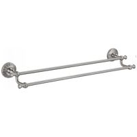 Полотенцедержатель двойной ZorG SL AZR 13 SL Серебро — фото 1, Полотенцедержатели