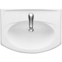 Раковина Santeri Новая грань 65 1.3120.7.S00.11B.0 Белая — фото 2, Раковины встраиваемые сверху