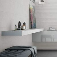 Керамическая плитка Argenta Light Stone White настенная 30x90 см — фото 2, Керамическая плитка