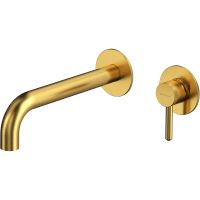 Смеситель для раковины Whitecross Y brushed gold Y1215GLB Брашированное золото — фото 1, Смесители