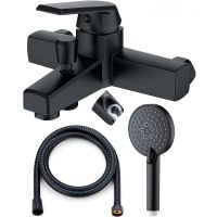 Смеситель для ванны Orange OneLife P02-300b Черный матовый — фото 1, Смеситель для ванны