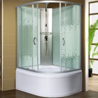 Душевая кабина Мономах XL Б/К 120x90x44 МЗ L 10000012108 без гидромассажа — фото 1, Душевые кабины