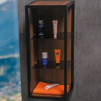 Подвесной шкаф Boheme Armadi Art Loft 30 895-D Dark wood — фото 1, Мебель для ванной