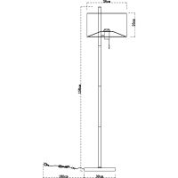 Торшер Artelamp Proxima Белый Полированная медь арт-A4031PN-1PB — фото 4, Торшеры