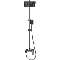 Душевая система Grossman Cosmo 500.K35.02.210 Черная матовая — фото 2, Душевые стойки