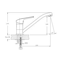 Смеситель для кухни Koller Pool Twist TW0950 Хром — фото 2, Смесители