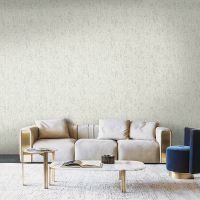 Обои Emiliana Parati Amuleto 83566 Винил на флизелине (1,06*10,05) Белый/Серебряный, Штукатурка — фото 2, Обои для стен