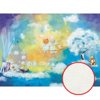 Фреска детская Ortograf Для малышей 5925 Фактура флок FLK Флизелин (3,7*2,7) Синий/Разноцветный, Мультимедия — фото 1, Фрески