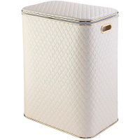 Товар: Корзина для белья Geralis CLG-S Ромб Бежевая светлая, кант Золото, большая - фото 1 Корзина для белья Geralis CLG-S Ромб Бежевая светлая, кант Золото, большая — фото 1, Корзины для белья