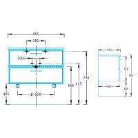 Тумба под раковину Kerama Marazzi Piano Classic 85 PIA.CL.85\WHT.M подвесная Белая матовая — фото 5, Тумбы под раковину
