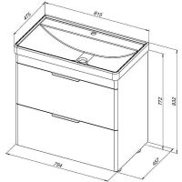 Товар: Тумба под раковину Aquanet Ирис new 80 310154 Белая глянцевая - фото 9 Тумба под раковину Aquanet Ирис new 80 310154 Белая глянцевая — фото 9, Мебель для ванной