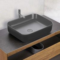 Товар: Раковина-чаша Vincea 50 VBS-105MA Антрацит матовый - фото 2 Раковина-чаша Vincea 50 VBS-105MA Антрацит матовый — фото 2, Раковины накладные