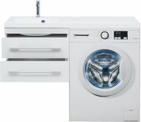 Тумба с раковиной Aquanet Нота 120 L 240160 подвесная Белая — фото 12, Тумбы с раковиной