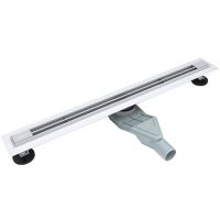 Душевой лоток Esbano Slim 60 S-LINE-60MC ESTRSLMLINE60MC с решеткой Хром матовый — фото 1, Душевые лотки