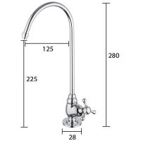 Товар: Кран для одного типа воды Frap H52 F1052-9 Хром - фото 9 Кран для одного типа воды Frap H52 F1052-9 Хром — фото 9, Смесители
