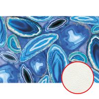 Фреска Ortograf Misto 33973 Фактура флок FLK Флизелин (4*2,7) Синий, Абстракция — фото 1, Фрески