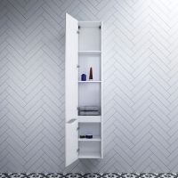 Шкаф пенал AM.PM Like 35 L M80CHL0356WG подвесной Белый — фото 8, Пеналы для ванной комнаты