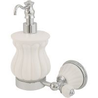 Дозатор для жидкого мыла Migliore Olivia 17484 Хром Белый — фото 1, Дозаторы