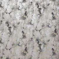 Обои Wiganford by Solo Milenium II AK2676 Винил на флизелине (1,06*10,05) Серебряный/Черный/Золото, Мрамор/Штукатурка — фото 1, Обои для стен