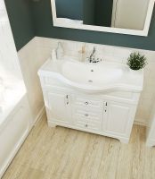 Тумба под раковину 1MarKa Прованс New 80Н У94490 Белый глянец — фото 3, Тумбы под раковину