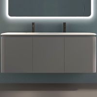 Тумба под раковину Cezares Stylus 140 55233 подвесная Grigio nuvola — фото 1, Тумбы под раковину