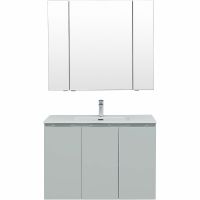 Комплект мебели для ванной Aquanet Алвита New 100 274198 подвесной Серый матовый — фото 2, Мебель для ванной