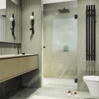 Товар: Душевая дверь Maybah Glass MGD-522-6 805x1950 на петлях Черный стекло сатиновое - фото 1 Душевая дверь Maybah Glass MGD-522-6 805x1950 на петлях Черный стекло сатиновое — фото 1, Душевые двери в нишу