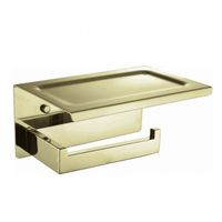 Держатель туалетной бумаги Boheme New Venturo 10311-G с крышкой Золото — фото 1, Держатели туалетной бумаги