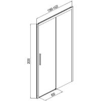 Товар: Душевая дверь Aquanet Pleasure AE60-N-140H200U-BT 140 225500 профиль Черный матовый стекло прозрачное - фото 2 Душевая дверь Aquanet Pleasure AE60-N-140H200U-BT 140 225500 профиль Черный матовый стекло прозрачное — фото 2, Душевые двери в нишу