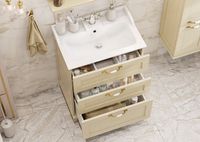 Тумба под раковину Aquaton Леон 65 Н 1A194601LBPR0 Дуб бежевый — фото 5, Тумбы под раковину