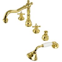 Товар: Смеситель на борт ванны Migliore Arcadia 18395 Золото - фото 2 Смеситель на борт ванны Migliore Arcadia 18395 Золото — фото 2, Смесители