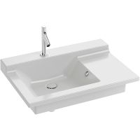 Товар: Раковина Jacob Delafon Soprano 80 EXL122-00 Белая - фото 2 Раковина Jacob Delafon Soprano 80 EXL122-00 Белая — фото 2, Раковины подвесные