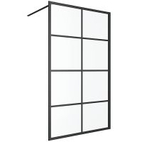 Душевая перегородка Excellent Fabrika 120x200 KAEX.4006.1200.LP профиль Черный стекло прозрачное — фото 1, Душевые перегородки