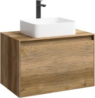 Корпус тумбы под раковину Aqwella 5 Stars Mobi 80 MOB0108DB подвесной Дуб балтийский — фото 1, Мебель для ванной