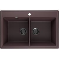 Кухонная мойка Ulgran Quartz Ruma 780-06 Трюфель — фото 1, Кухонные мойки