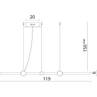 Товар: Подвесной светильник Divinare Amadeo 1123/04 SP-75 Черный Белый Золото - фото 4 Подвесной светильник Divinare Amadeo 1123/04 SP-75 Черный Белый Золото — фото 4, Подвесные светильники