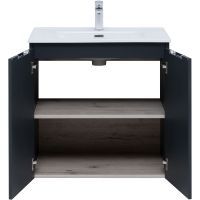 Тумба под раковину Aquanet Алвита New 70 303904 подвесная Антрацит — фото 6, Тумбы под раковину