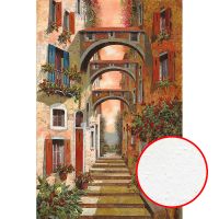 Фреска Ortograf Городской пейзаж живопись 11640 Фактура бархат FX Флизелин (1,8*2,7) Оранжевый, Город/Цветы/Живопись — фото 1, Фрески