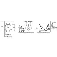Унитаз Villeroy&Boch Architectura 4694R001 подвесной без сиденья — фото 13, Подвесные унитазы